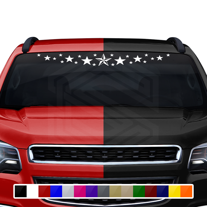 #101 STARDUST STARS Decal Sticker Windshield Window Vinyl Graphic Banner Decoration Design 36"x4.25"+