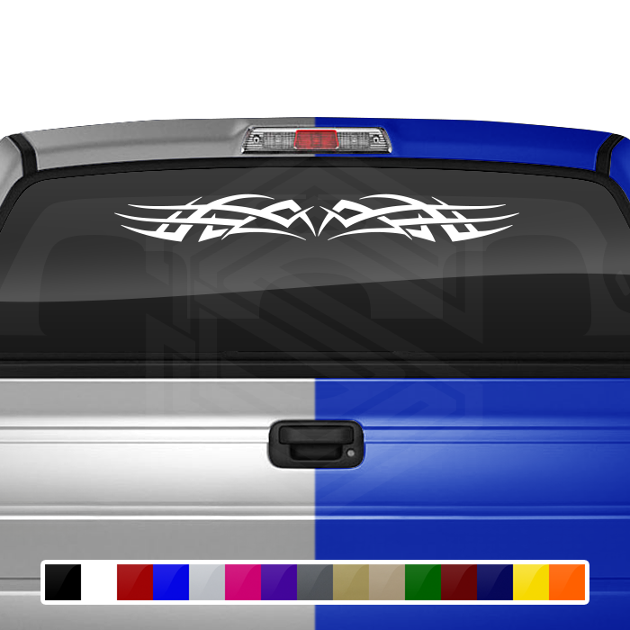 Design #102 Tribal Accent Decal Sticker Windshield Window Vinyl Graphic Banner Decoration 36"x4.25"+