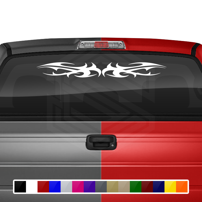 Design #159 Tribal Thorns Decal Sticker Windshield Window Vinyl Graphic Banner Decoration 36"x4.25"+