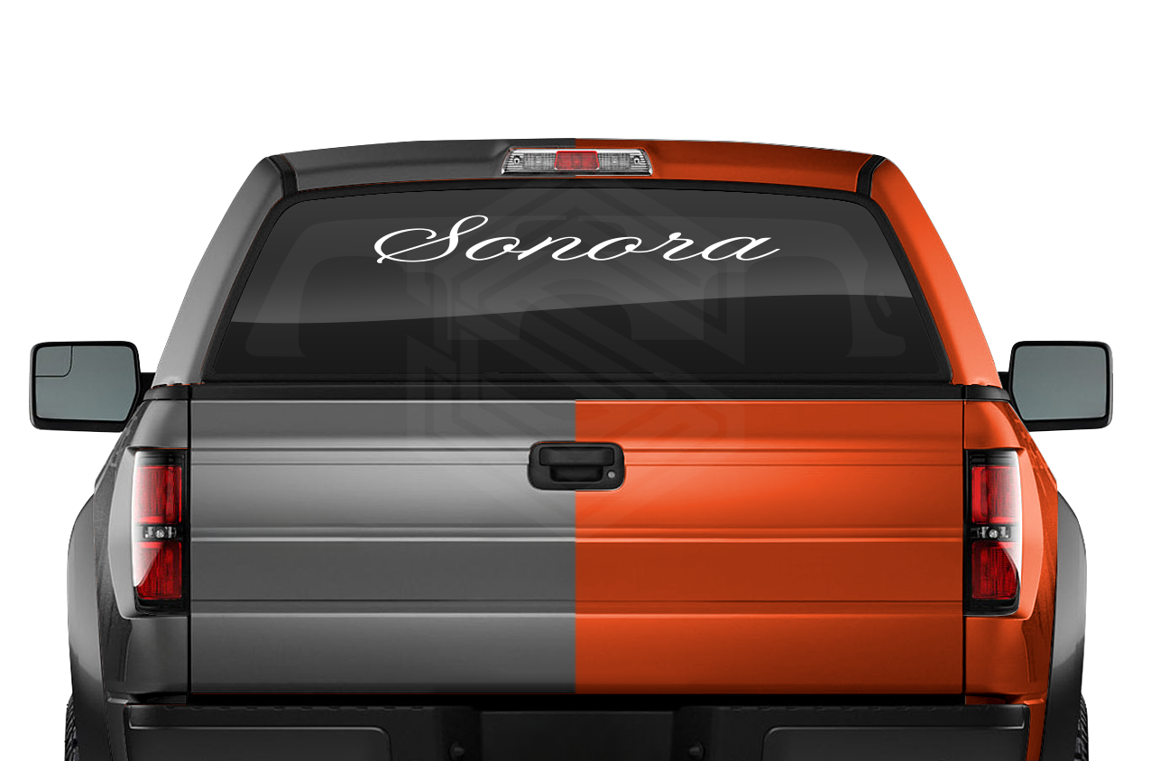 SONORA SON Mexico Decal Sticker Windshield Window Vinyl Graphic Banner Text Font-Altogscr 36"x4.25"+