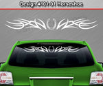 Design #101 Horseshoe - Windshield Window Tribal Accent Vinyl Sticker Decal Graphic Banner 36"x4.25"+