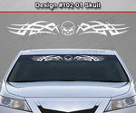 Design #102 Skull - Windshield Window Tribal Accent Vinyl Sticker Decal Graphic Banner 36"x4.25"+