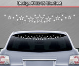 Design #102-05 Stardust - Windshield Window Vinyl Decal Sticker Graphic Banner 36"x4.25"+