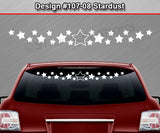 Design #107-08 Stardust - Windshield Window Vinyl Decal Sticker Graphic Banner 36"x4.25"+