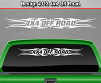 Design #113 4x4 Off Road - Windshield Window Tribal Flame Vinyl Sticker Decal Graphic Banner Truck 36"x4.25"+