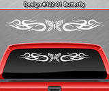 Design #122 Butterfly - Windshield Window Tribal Swirl Vinyl Sticker Decal Graphic Banner 36"x4.25"+
