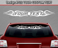 Design #122 Your Text - Custom Personalized Windshield Window Tribal Swirl Vinyl Sticker Decal Graphic Banner 36"x4.25"+