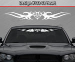 Design #133 Heart - Windshield Window Tribal Thorns Vinyl Sticker Decal Graphic Banner 36"x4.25"+
