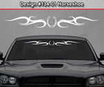 Design #134 Horseshoe - Windshield Window Tribal Swirl Vinyl Sticker Decal Graphic Banner 36"x4.25"+