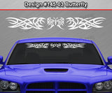Design #145 Butterfly - Windshield Window Tribal Accent Vinyl Sticker Decal Graphic Banner 36"x4.25"+