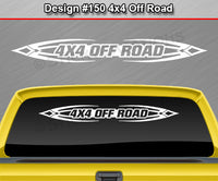 Design #150 4x4 Off Road - Windshield Window Tribal Accent Vinyl Sticker Decal Graphic Banner Truck 36"x4.25"+