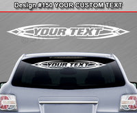 Design #150 Your Text - Custom Personalized Windshield Window Tribal Accent Vinyl Sticker Decal Graphic Banner 36"x4.25"+
