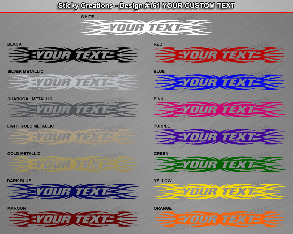 Design #161 Your Text - Custom Personalized Windshield Window Tribal Flame Vinyl Sticker Decal Graphic Banner 36"x4.25"+