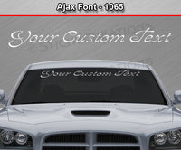 Ajax Font #1065 - Custom Personalized Your Text Letters Windshield Window Vinyl Sticker Decal Graphic Banner 36"x4.25"+