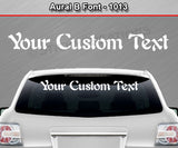 Aural B Font #1013 - Custom Personalized Your Text Letters Windshield Window Vinyl Sticker Decal Graphic Banner 36"x4.25"+