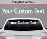 Bengotb Font #1016 - Custom Personalized Your Text Letters Windshield Window Vinyl Sticker Decal Graphic Banner 36"x4.25"+