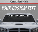 Bounce Font #1018 - Custom Personalized Your Text Letters Windshield Window Vinyl Sticker Decal Graphic Banner 36"x4.25"+