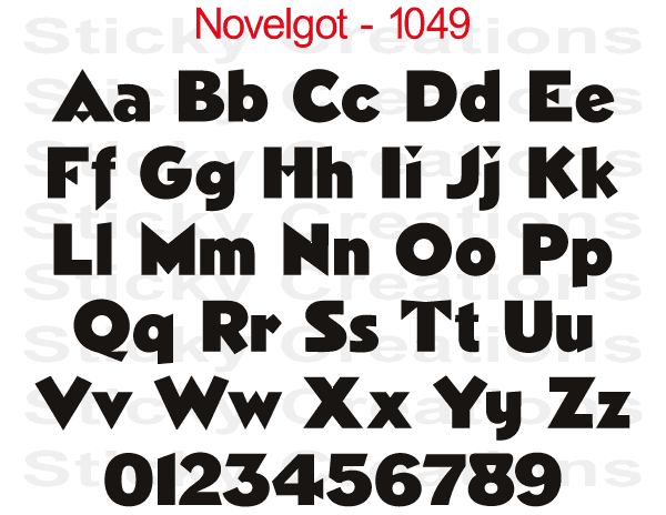 Novelgot Font #1149 - Custom Personalized Your Text Letters Preview