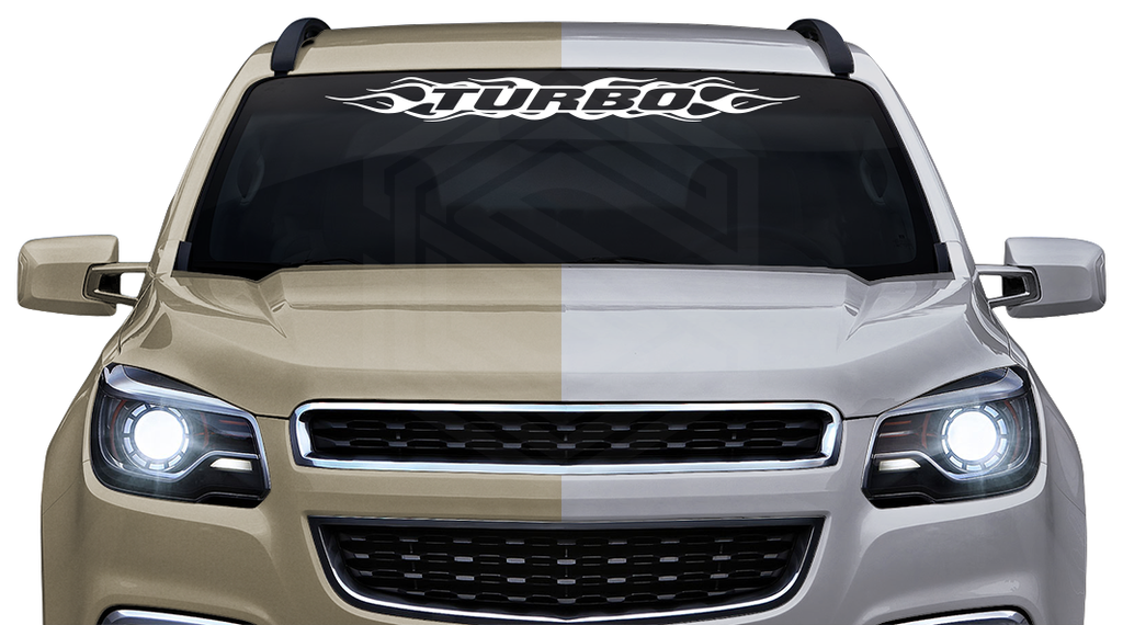 Turbo Rear Window Sticker #100 Turbo Decal Sticker Windshield Window Vinyl Graphic Banner Design ...