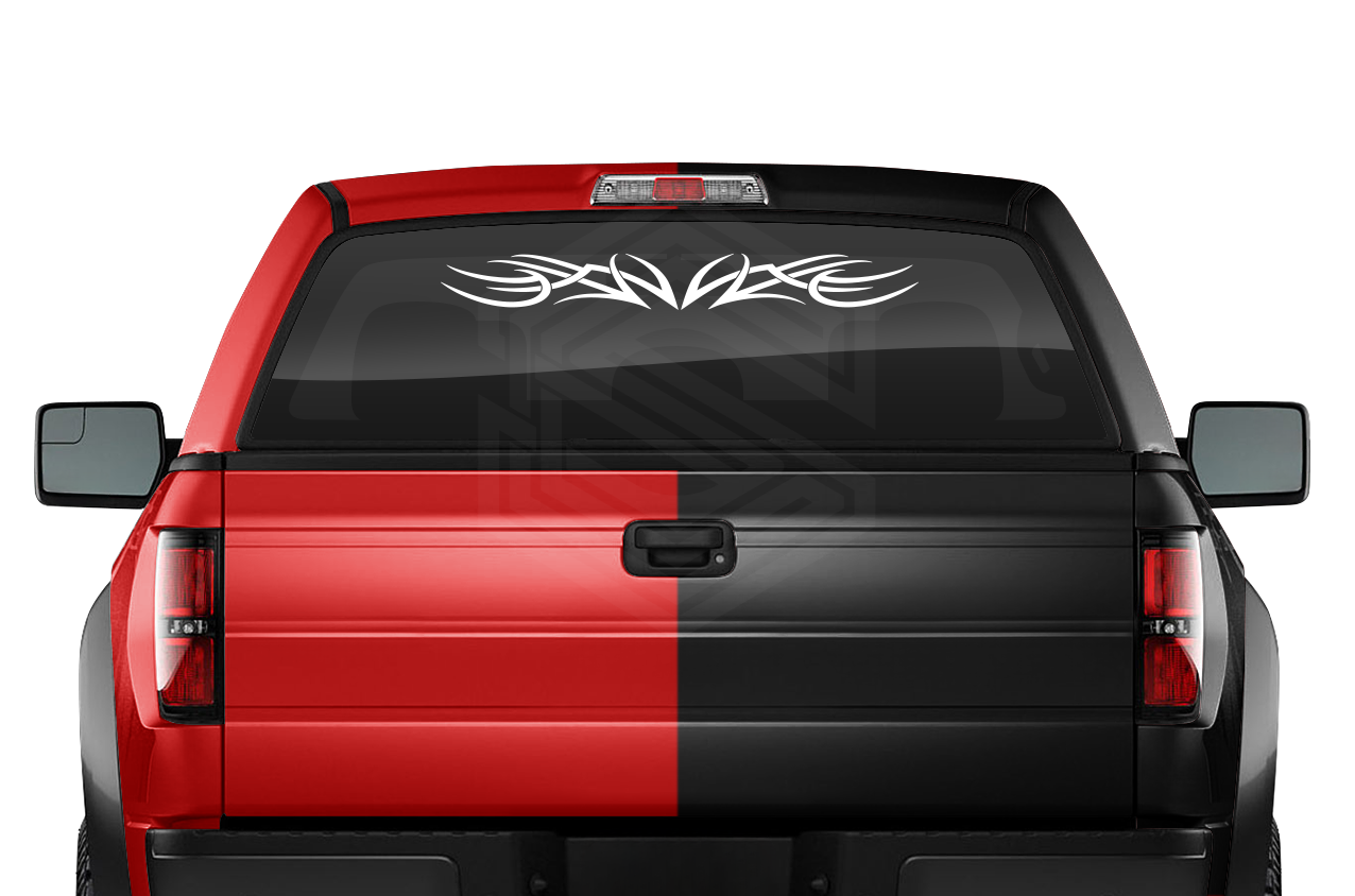 Design #101 Tribal Accent Decal Sticker Windshield Window Vinyl Graphic Banner Decoration 36"x4.25"+