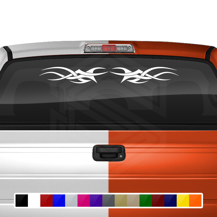 Design #110 Tribal Accent Decal Sticker Windshield Window Vinyl Graphic Banner Decoration 36"x4.25"+