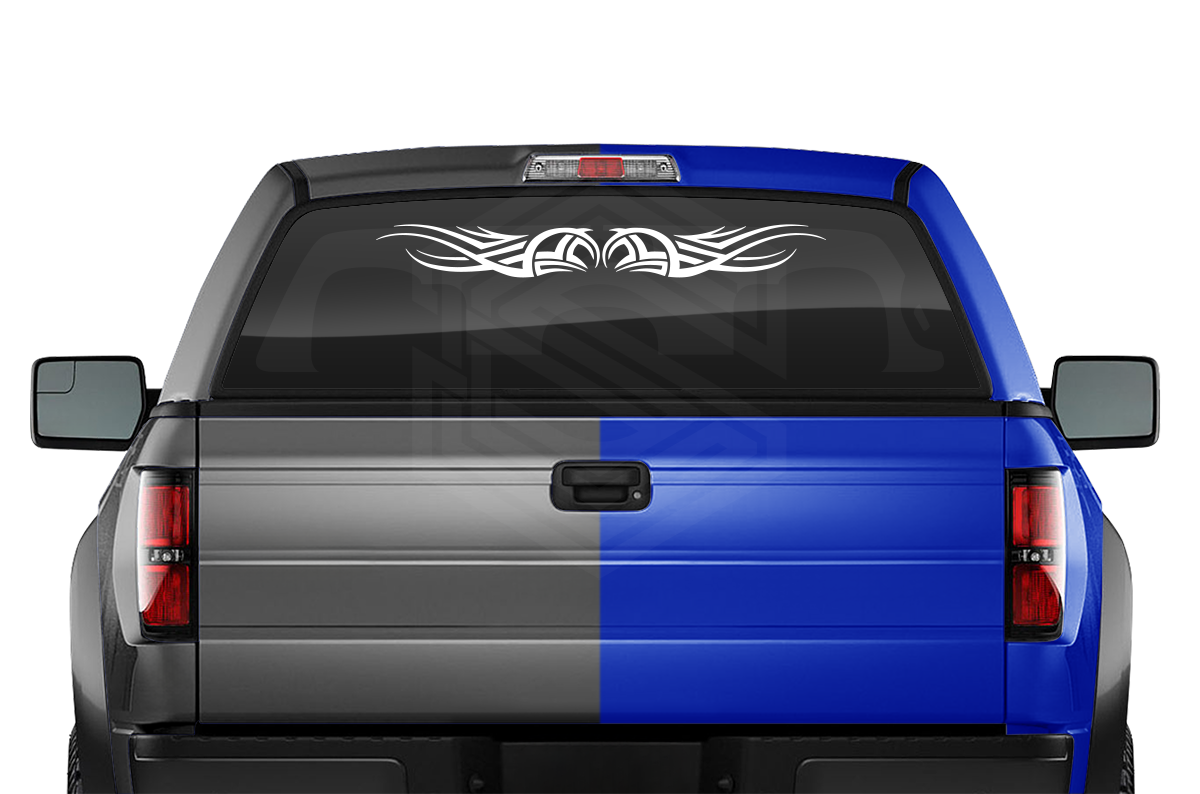 Design #111 Tribal Scroll Decal Sticker Windshield Window Vinyl Graphic Banner Decoration 36"x4.25"+