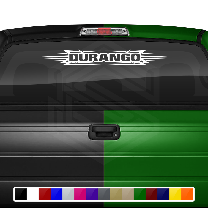 #117 DURANGO DGO Mexico Decal Sticker Windshield Window Vinyl Graphic Banner Decoration Tribal Accent Design 36"x4.25"+