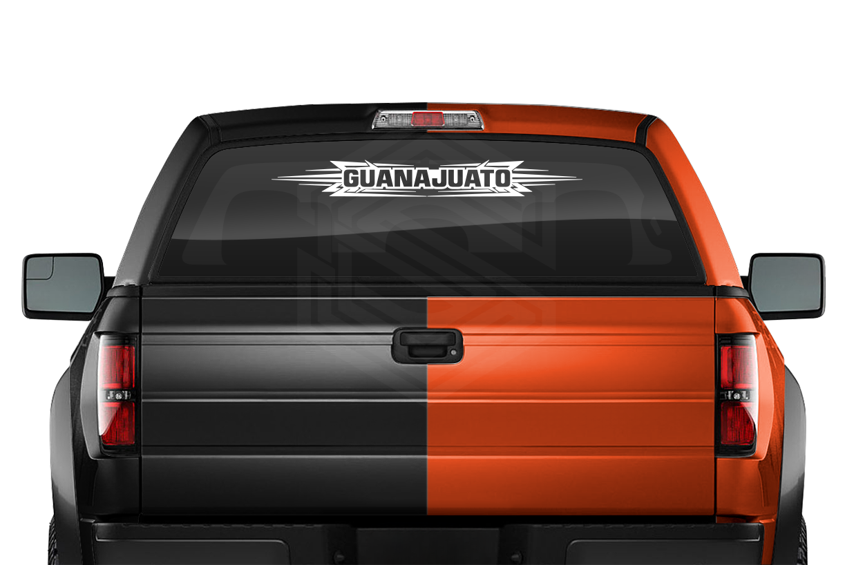 #117 GUANAJUATO GTO Mexico Decal Sticker Windshield Window Vinyl Graphic Banner Decoration Tribal Accent Design 36"x4.25"+