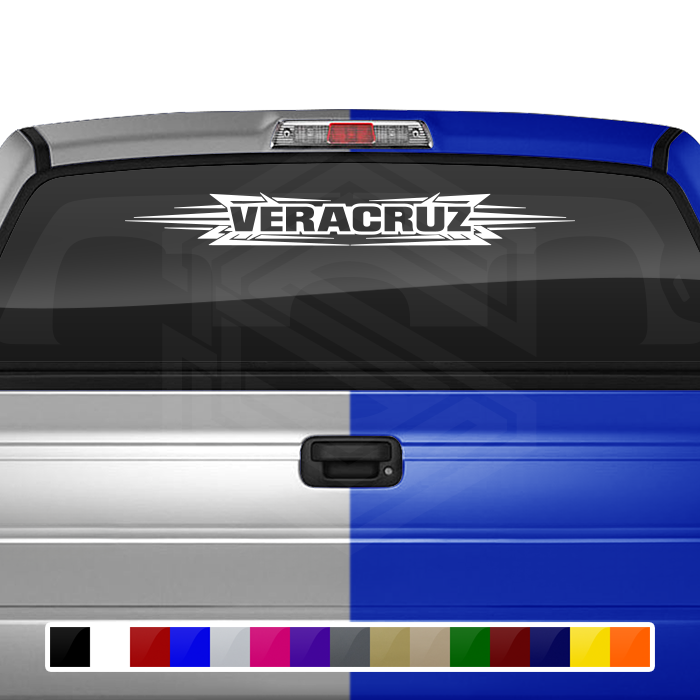 #117 VERACRUZ VER Mexico Decal Sticker Windshield Window Vinyl Graphic Banner Decoration Tribal Accent Design 36"x4.25"+