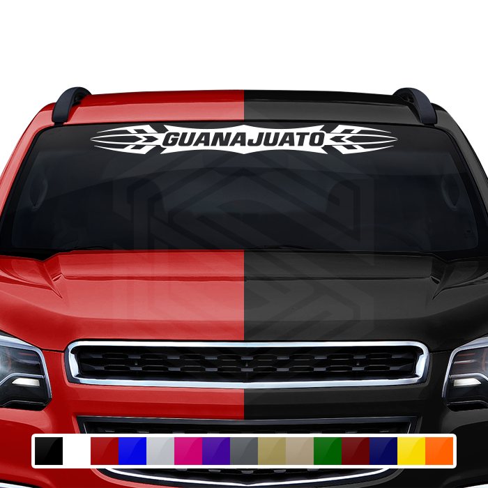 #120 GUANAJUATO GTO Mexico Decal Sticker Windshield Window Vinyl Graphic Banner Decoration Tribal Accent Design 36"x4.25"+