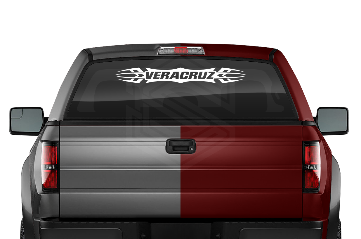 #120 VERACRUZ VER Mexico Decal Sticker Windshield Window Vinyl Graphic Banner Decoration Tribal Accent Design 36"x4.25"+