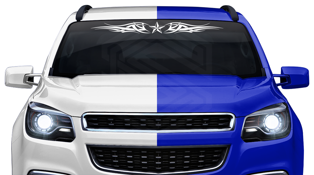 #126 NAUTICAL STAR Decal Sticker Windshield Window Vinyl Graphic Banner Decoration Tribal Decor Design 36"x4.25"+