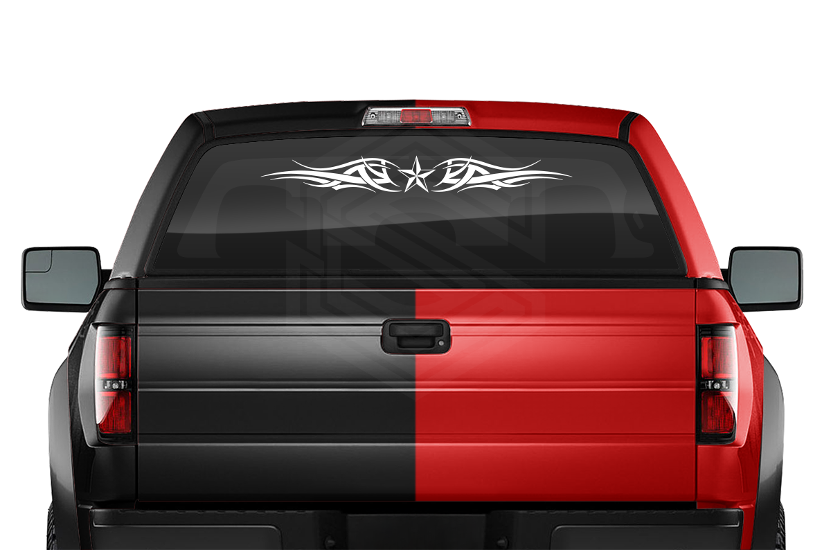 #126 NAUTICAL STAR Decal Sticker Windshield Window Vinyl Graphic Banner Decoration Tribal Decor Design 36"x4.25"+