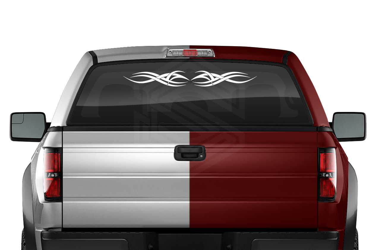 Design #127 Tribal Accent Decal Sticker Windshield Window Vinyl Graphic Banner Decoration 36"x4.25"+