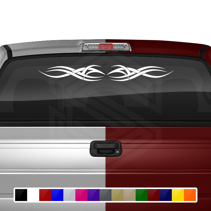 Design #127 Tribal Accent Decal Sticker Windshield Window Vinyl Graphic Banner Decoration 36"x4.25"+