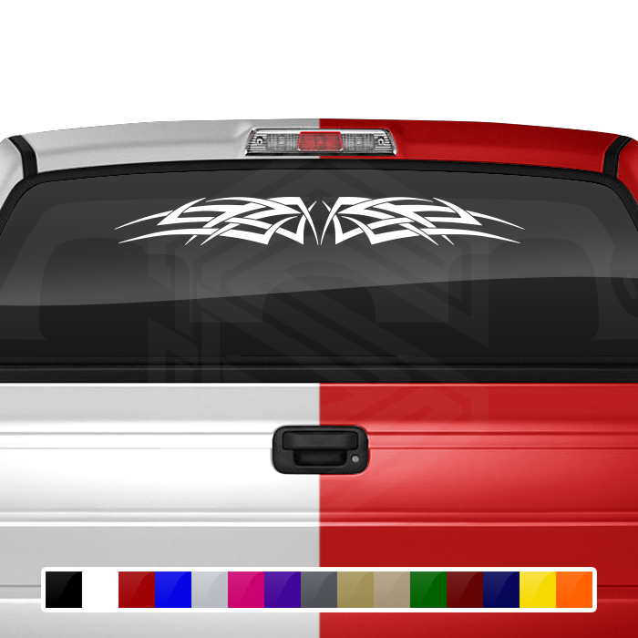 Design #129 Tribal Celtic Knot Decal Sticker Windshield Window Vinyl Graphic Banner Decoration 36"x4.25"+