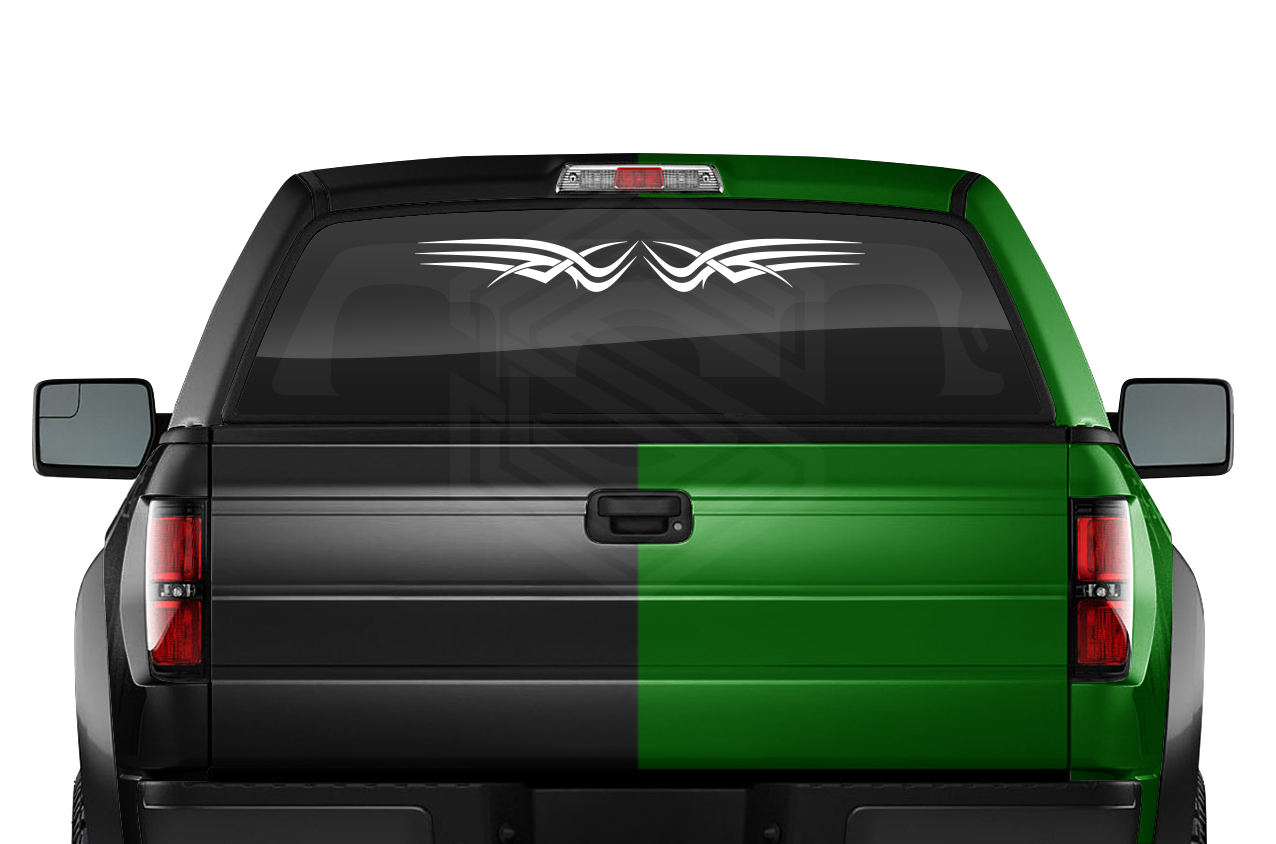 Design #131 Tribal Accent Decal Sticker Windshield Window Vinyl Graphic Banner Decoration 36"x4.25"+