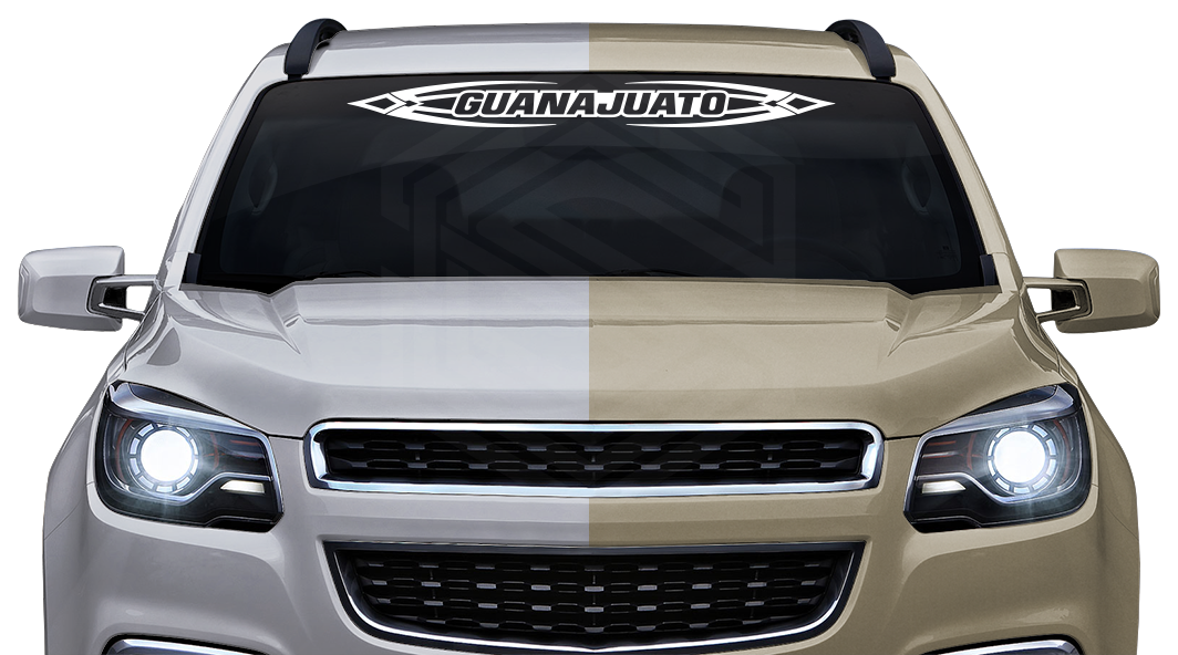 #150 GUANAJUATO GTO Mexico Decal Sticker Windshield Window Vinyl Graphic Banner Decoration Tribal Accent Design 36"x4.25"+
