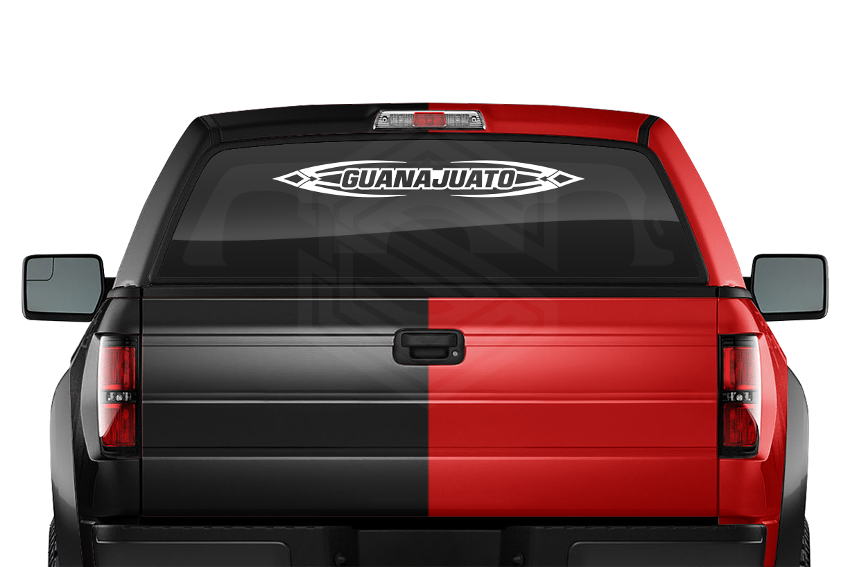 #150 GUANAJUATO GTO Mexico Decal Sticker Windshield Window Vinyl Graphic Banner Decoration Tribal Accent Design 36"x4.25"+