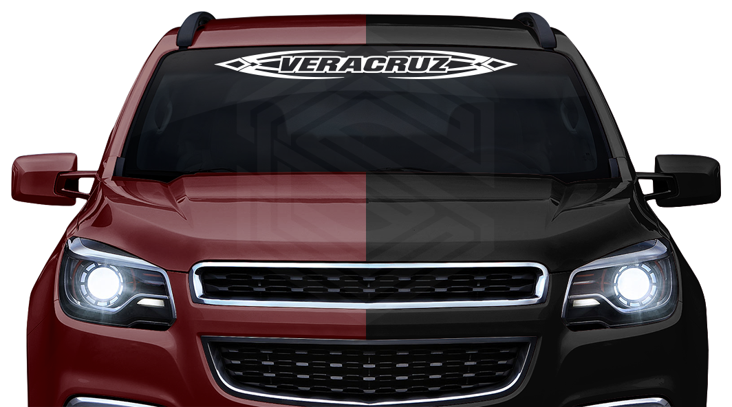 #150 VERACRUZ VER Mexico Decal Sticker Windshield Window Vinyl Graphic Banner Decoration Tribal Accent Design 36"x4.25"+