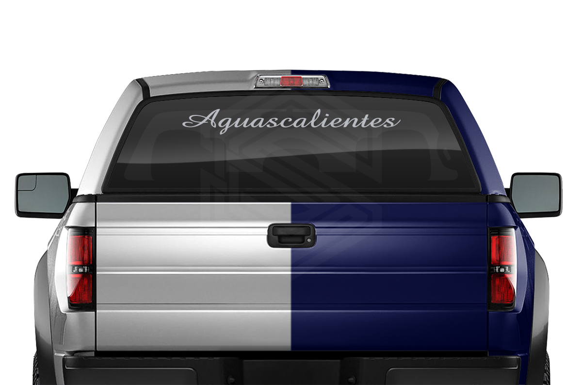 AGUASCALIENTES AGU Mexico Decal Sticker Windshield Window Vinyl Graphic Banner Text Font-Altogscr 36"x4.25"+