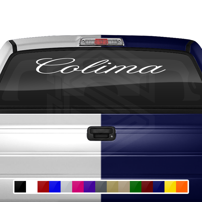 COLIMA COL Mexico Decal Sticker Windshield Window Vinyl Graphic Banner Text Font-Altogscr 36"x4.25"+