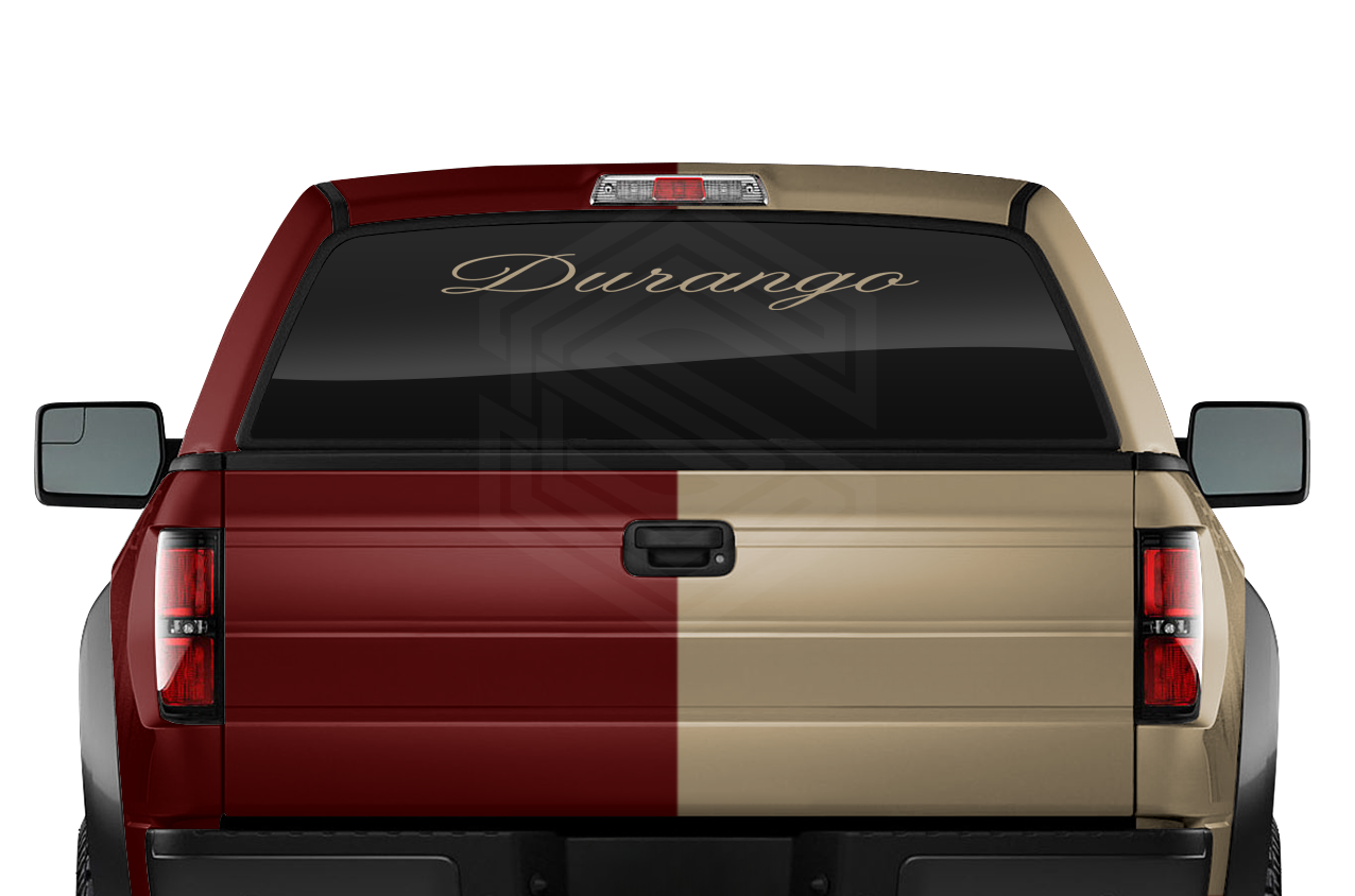 DURANGO DGO Mexico Decal Sticker Windshield Window Vinyl Graphic Banner Text Font-Altogscr 36"x4.25"+