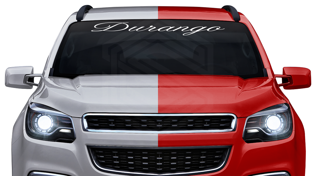 DURANGO DGO Mexico Decal Sticker Windshield Window Vinyl Graphic Banner Text Font-Altogscr 36"x4.25"+