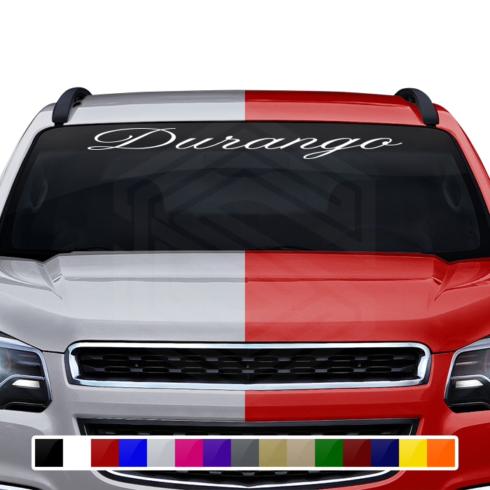 DURANGO DGO Mexico Decal Sticker Windshield Window Vinyl Graphic Banner Text Font-Altogscr 36"x4.25"+