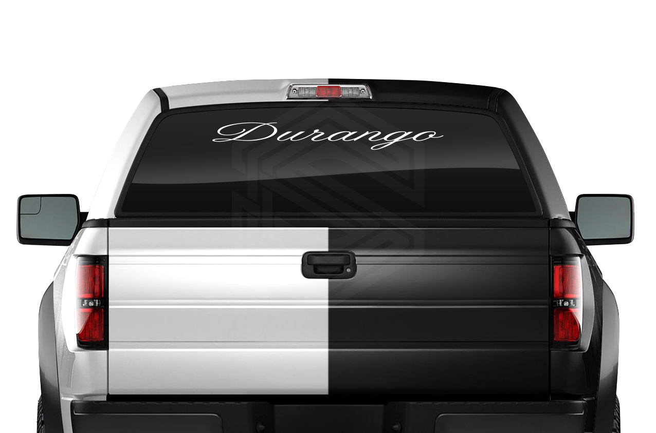 DURANGO DGO Mexico Decal Sticker Windshield Window Vinyl Graphic Banner Text Font-Altogscr 36"x4.25"+