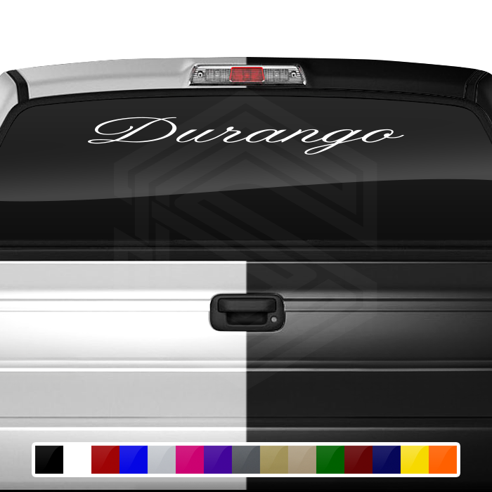 DURANGO DGO Mexico Decal Sticker Windshield Window Vinyl Graphic Banner Text Font-Altogscr 36"x4.25"+