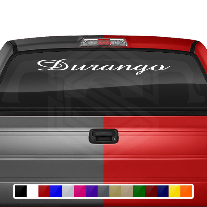 DURANGO DGO Mexico Decal Sticker Windshield Window Vinyl Graphic Banner Text Font-Altogscr 36"x4.25"+