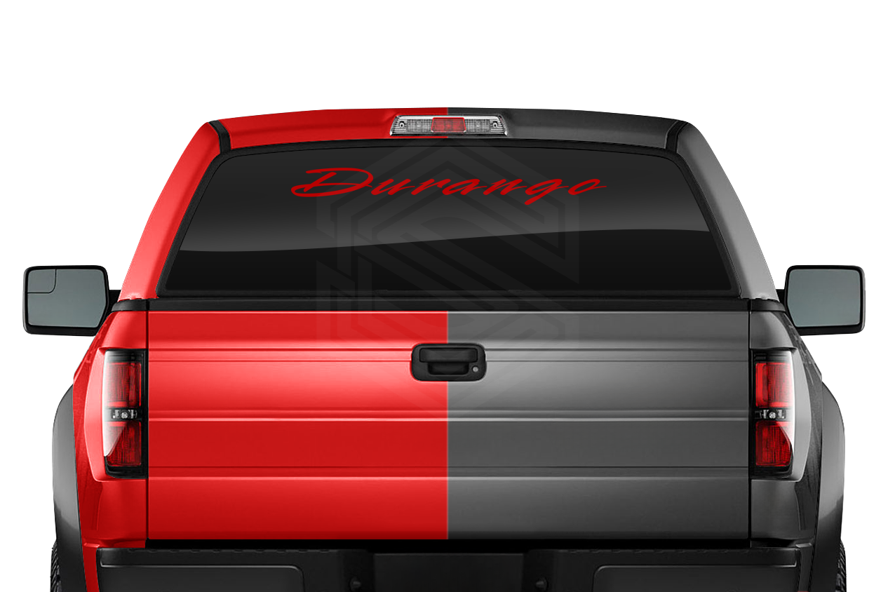 DURANGO DGO Mexico Decal Sticker Windshield Window Vinyl Graphic Banner Text Font-Rapier 36"x4.25"+