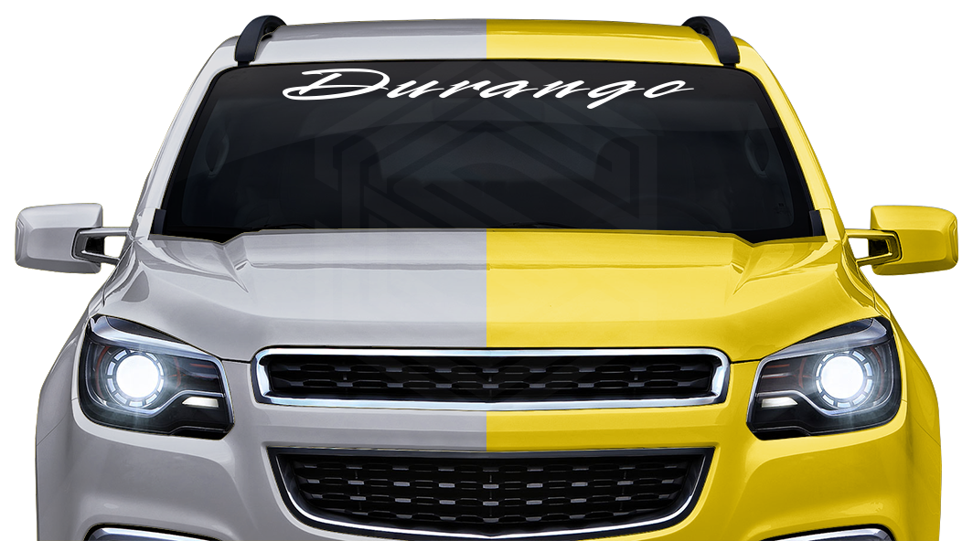 DURANGO DGO Mexico Decal Sticker Windshield Window Vinyl Graphic Banner Text Font-Rapier 36"x4.25"+